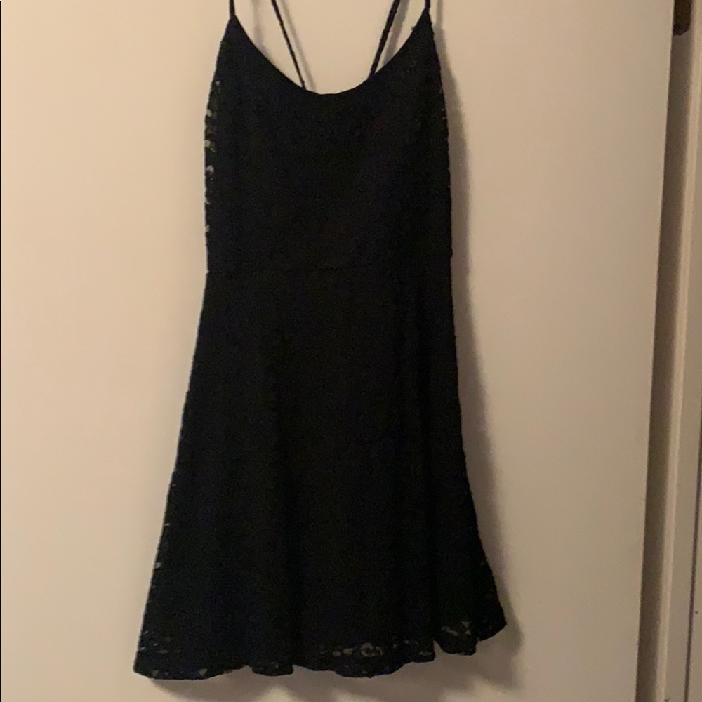 Black lace dress